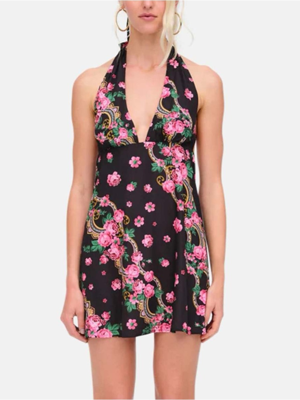 For Love & Lemons JUSTICE HALTER MINI DRESS